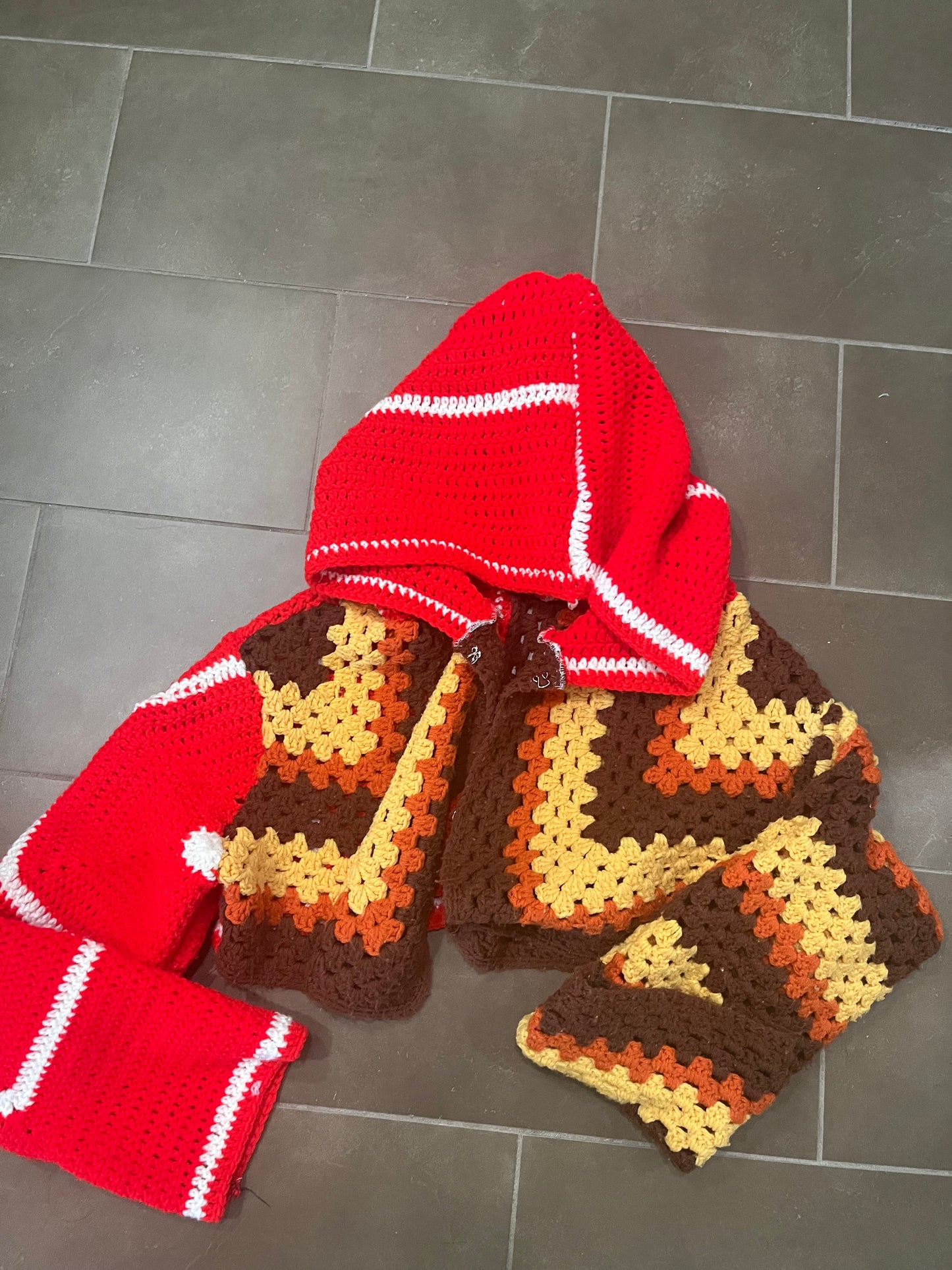 Cropped Hoodie Knit | 70s VIBE