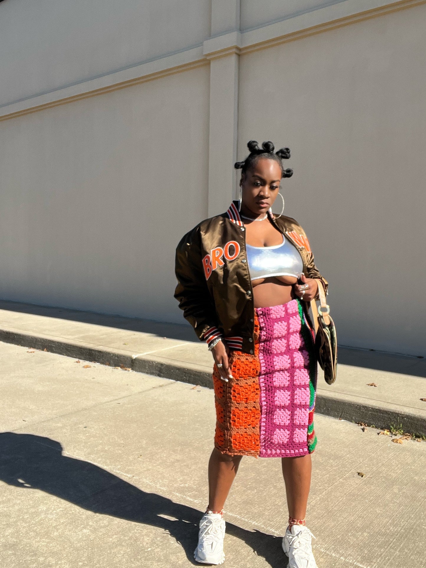 Patchwork Flava|Pretty Knit Skirt|sz M-L