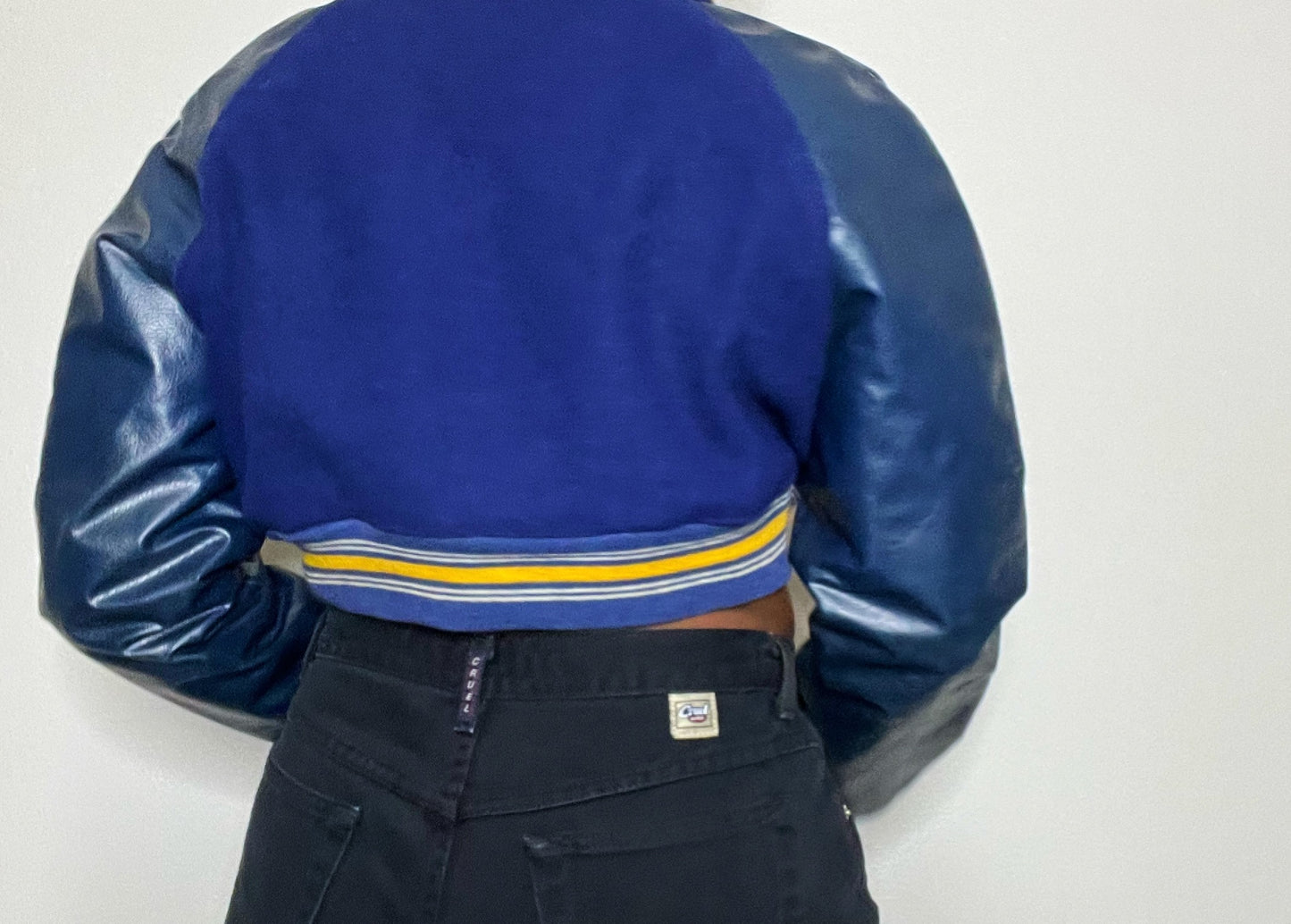 Vintage Varsity Cropped Jacket